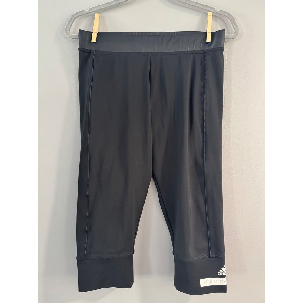 Adidas by Stella McCartney Black Cropped Training Leggings Size M